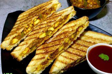 पनीर सैंडविच रेसिपी | तवे पर पनीर ग्रिल्ड सैंडविच कैसे बनाए | Paneer Sandwich Recipe in Hindi | Paneer Grilled Sandwich Recipe in Hindi