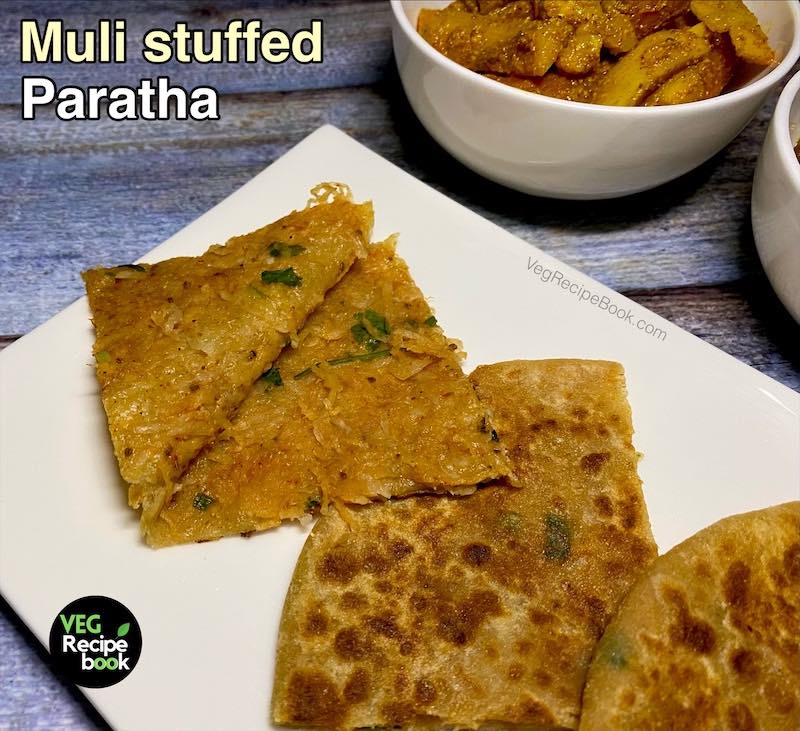 mooli paratha recipe | mooli stuffed paratha | muli paratha recipe in hindi