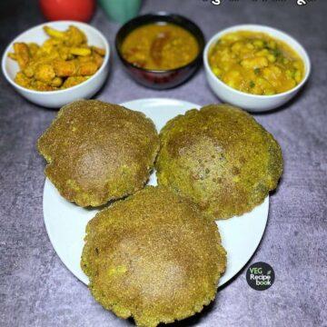 bathua makka poori recipe in hindi | bathua makki puri recipe in hindi