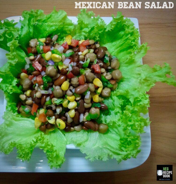 mexican bean salad recipe | mixed bean salad recipe | 5 bean salad recipe | high protein salad recipe