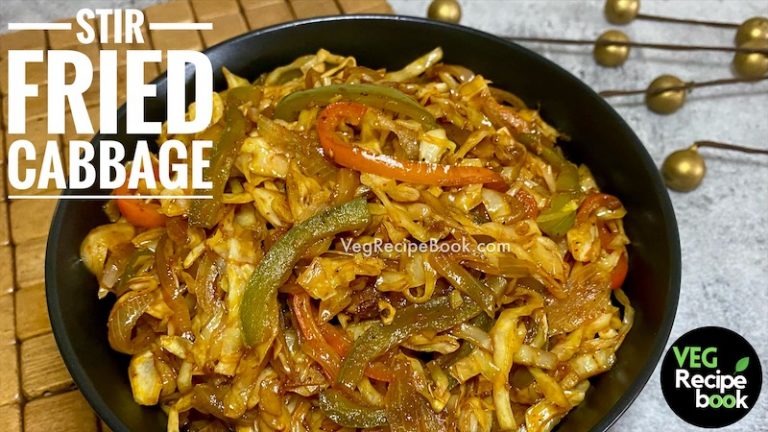 Stir-Fried Cabbage Recipe | Chinese Cabbage Stir Fry - VegRecipeBook