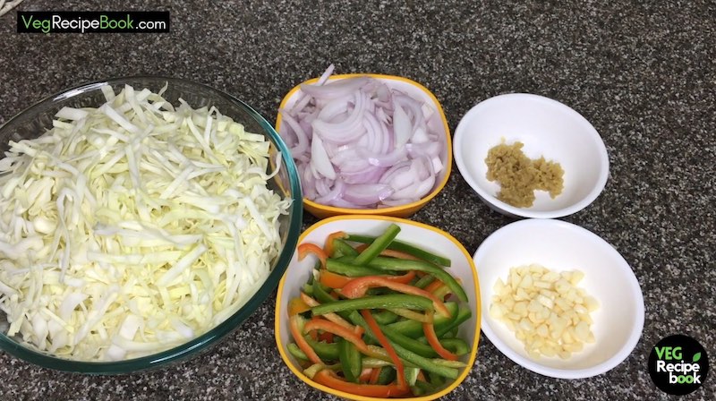 Chinese style Cabbage Sabzi Recipe