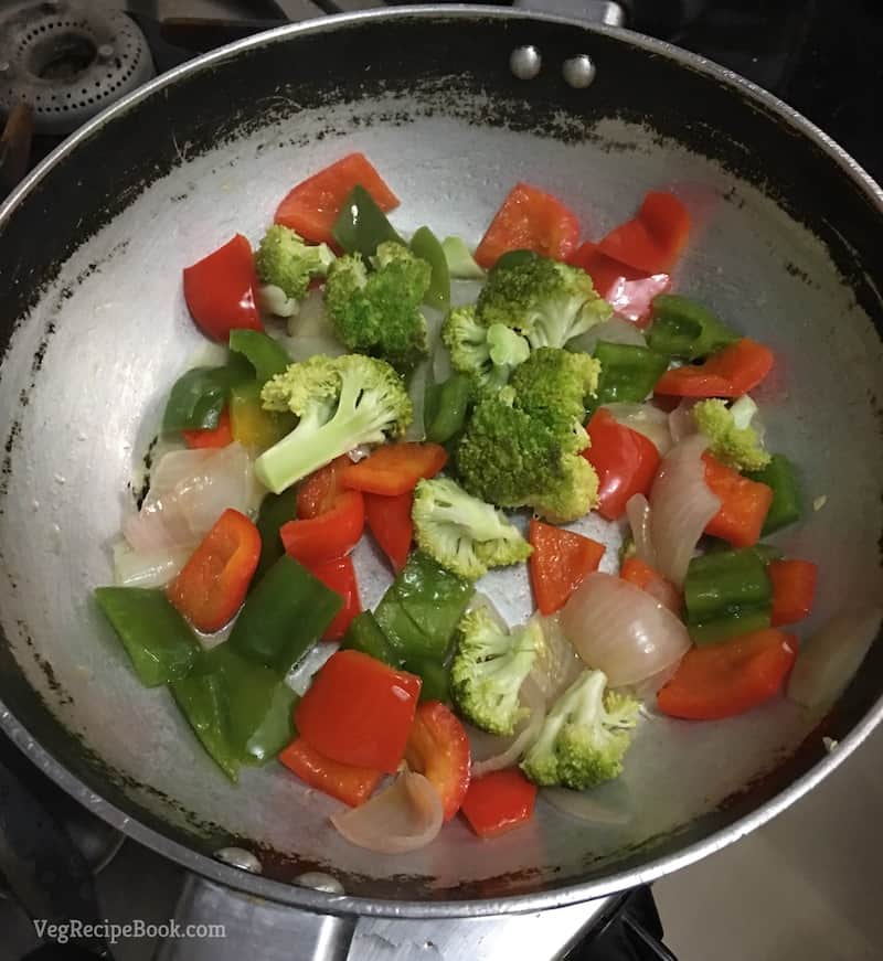 Mix Vegetables for White Sauce Pasta Recipe