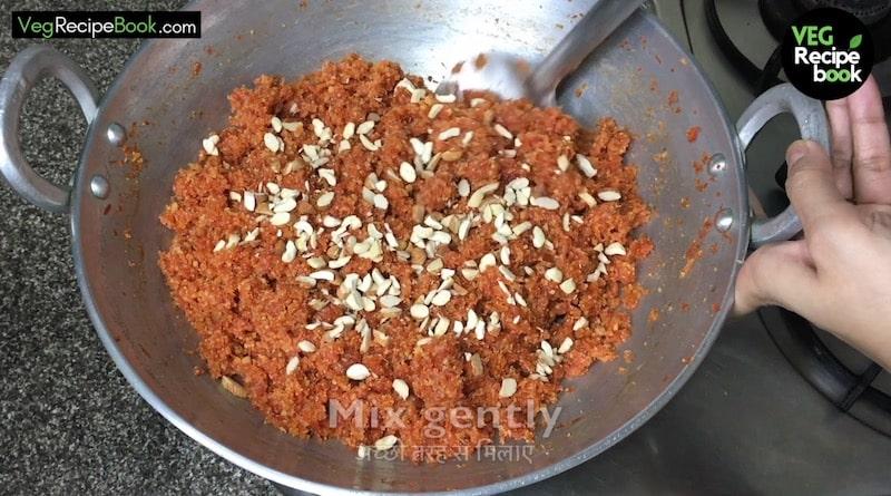 carrot halwa recipe with nuts