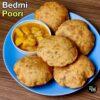 bedmi poori recipe | how to make bedmi puri | urad dal puri recipe