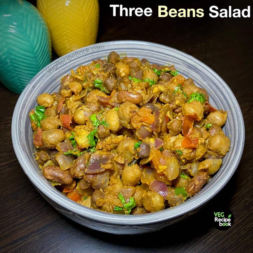 three bean salad recipe | stir fry beans recipe | 3 bean salad recipe indian style