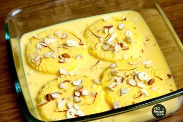 mango rasmalai recipe | mango bread rasmalai recipe | how to make instant rasmalai